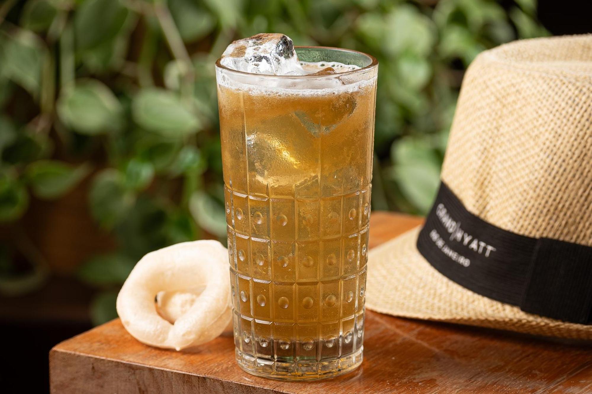 Hotel Grand Hyatt Rio De Janeiro Esterno foto A glass of iced tea